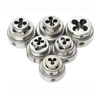Troquel de rosca, troqueles redondos métricos, herramienta de corte, aleación de acero a la derecha, M14, M15, M16, M17, M18, M21, mecanizado de roscas externas(3 Pcs,M14x1.5)