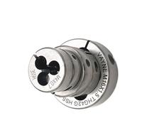 Troquel de roscado redondo HSSE - 1/8" a 1/2" - 40, 32, 24, 20, 18, 16, 14, 12 hilos - Acero for herramientas de aleación duradera 1 pieza(W7I16-14)