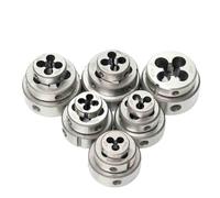 Troquel de roscar a derechas para roscar a máquina HSS-CO M35 8% Cobalto Rosca Redonda Mano Derecha Externa for Acero Inoxidable M6 a M33(5 Pcs Hss-co,M18x1)