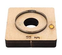 Troquel redondo de acero de aleación de 55 mm de diámetro, herramienta para manualidades, para cuero, cartón, goma, plástico, arcilla, madera, capas de tela, etc