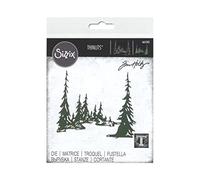 Sizzix Troquel Thinlits Tall Pines de Tim Holtz, 665583, Acero al Carbono, Mutlicolor, One Size