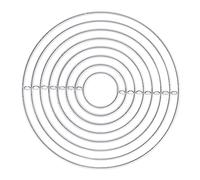 Troquelado de metal para manualidades, forma redonda, acero al carbono, decorativo, ligero, duradero, accesorios de artesanía para hacer tarjetas, álbumes de recortes