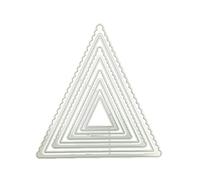 Troquelado de triángulo de Nest Die Lashines 4.72 pulgadas x 4.37 pulgadas para hacer tarjetas de felicitación para álbumes de recortes de Craf Triangle Die Cuts For Card Make