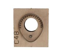 Troquelador de cuero con tarjeta de acceso, troqueles de corte de cuero hechos a mano, molde con Base de madera gruesa para manualidades, álbum de recortes