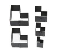 Troquelador de cuero hueco de varios tamaños, cortador de cuero de acero al carbono, punzón para arcilla artesanal DIY, 5 uds.