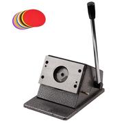 Troquelador Gráfico, Cortador de Insignias Redondo, Construcción de Aleación de Aluminio, Mango de Abs, Suave y Sin Rebabas, Herramienta de Troquelado Manual Para Papel, Cuero, Fabricación 65mm