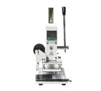 Troqueladora de la hoja caliente, Máquina De Prensa Manual Para Tarjetas, Papel Cuero, Estampado En Caliente, Bronceado, Grabado Relieve, Logotipo Marca, Hierro Ardiente(5x7cm)