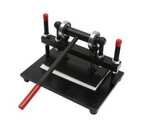 Troqueladora manual de cuero, 26 x 16 cm, máquina de grabado de cuero, 2 t resistente, placa de acero