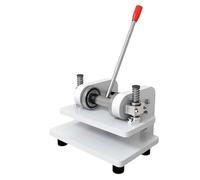 Troqueladora manual de cuero, máquina de grabado con soportes dobles, presión de 1,8 toneladas, grosor de cortes de 0 a 12 mm, placa de prensado de 260 x 140 mm para manualidades de cuero