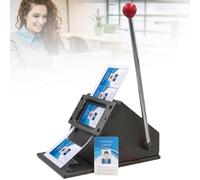 Troqueladora Manual de Tarjetas de PVC de Alta Resistencia, Cortadora Estándar 86x54mm con Redondeador de Esquinas, Punzonadora Profesional para Tarjetas de Crédito y Socios