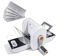 Troqueladora manual portátil, con troquel X5, máquina de troquelado manual para manualidades con papel, velocidad/presión ajustables, herramienta de corte gráfico de alta precisión