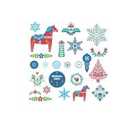 Troqueles - ARTEMIO - Folk - 50 formas troqueladas - caballo, abeto y copo de nieve