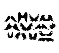 Troqueles de alas de varias formas para hacer tarjetas, troqueles de metal para manualidades, álbumes de recortes, papel, manualidades, plantillas de corte de metal, moldes de plantilla, manualidades,