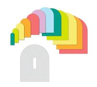Troqueles de arcos anidados para hacer tarjetas, álbumes de recortes, plantillas de troquelado, moldes de plantilla, manualidades, arcos anidados básicos, troqueles de corte de metal para manualidades