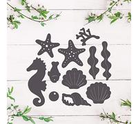 Troqueles de coral con diseño de peces de estrella de mar para hacer tarjetas, álbumes de recortes, The Underwater World, troqueles de corte de metal para manualidades de papel, manualidades,