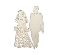 Troqueles de corte de boda para parejas, álbumes de recortes, troqueles de corte en relieve para manualidades, invitaciones de boda, tarjetas de invitación, corte de metal, invitación, encaje, borde