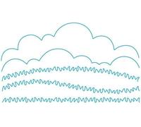 Troqueles de corte de borde de hierba de nube para hacer tarjetas, plantillas de corte para bricolaje, álbumes de recortes, álbumes de fotos, troqueles de papel decorativo para hacer tarjetas