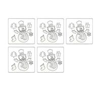 Troqueles de corte de Feliz Navidad, plantillas troqueladas de Metal de Navidad, moldes de plantilla para decoraciones de álbumes y álbumes de recortes, 5 uds