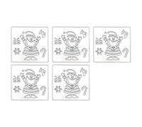 Troqueles de corte de Feliz Navidad, plantillas troqueladas de Metal de Navidad, moldes de plantilla para decoraciones de álbumes y álbumes de recortes, 5 uds