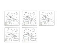 Troqueles de corte de Feliz Navidad, plantillas troqueladas de Metal de Navidad, moldes de plantilla para decoraciones de álbumes y álbumes de recortes, 5 uds
