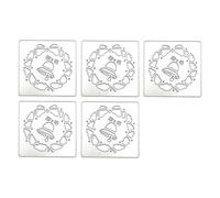 Troqueles de corte de Feliz Navidad, plantillas troqueladas de Metal de Navidad, moldes de plantilla para decoraciones de álbumes y álbumes de recortes, 5 uds
