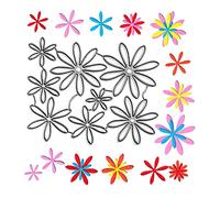 Troqueles de corte de flores 3D de primavera, 8 piezas de margaritas, flores florales, plantillas de metal en relieve, molde para tarjetas, álbumes de recortes y manualidades, decoración de tarjetas