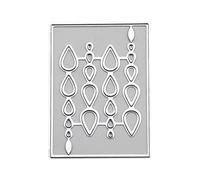 Troqueles de corte de gotas de agua, invitación de boda, diseño de corazón de estrella, moldes de plantillas de metal para hacer tarjetas, troqueles de corte de metal, troqueles de gotas de agua para