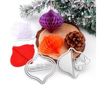 Troqueles de corte de metal con cascabeles de Navidad para hacer tarjetas, álbumes de recortes, manualidades de papel, manualidades hechas a mano, troqueles de metal, moldes de plantilla, suministros