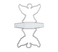 Troqueles de corte de metal con diseño de ángel para manualidades, álbumes de recortes, tarjetas de papel, decoración en relieve, troqueles de corte de metal