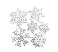 Troqueles de corte de metal con diseño de copos de nieve para álbumes de recortes, plantilla de papel, troqueles de corte de metal para álbumes de recortes