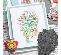 Troqueles de corte de metal con flores cruzadas, moldes de plantilla de metal para decoración de álbumes de recortes, álbumes de recortes, papel decorativo en relieve para hacer tarjetas