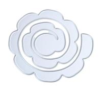 Troqueles de corte de metal con flores rizadas, de acero al carbono, plantilla para álbumes de recortes para tarjetas, troqueles de corte de metal para hacer tarjetas
