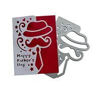 Troqueles de corte de metal para el Día del Padre, para manualidades, acero al carbono, plantilla para álbumes de recortes para tarjetas, troqueles de metal