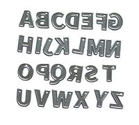 Troqueles de corte de números de letra, plantillas de metal, plantillas, álbumes de recortes, tarjetas de papel, cuero, joyería, molde de resina, kit de llavero