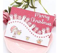 Troqueles de corte para hacer tarjetas, YunTrip Borde de la Ola de Navidad de corte de metal, plantilla para manualidades, álbumes de recortes, tarjetas de papel decorativas, manualidades