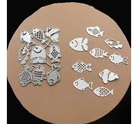 Troqueles de corte para hacer tarjetas, YunTrip Fish Troqueles de corte de metal para manualidades, álbumes de recortes, álbumes de recortes, fotos, manualidades, papel decorativo