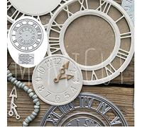 Troqueles de metal con diseño de Feliz Navidad, flor, reloj, números, plantillas de troquelado para manualidades, álbumes de recortes, álbum de fotos, repujado decorativo, papel para hacer tarjetas