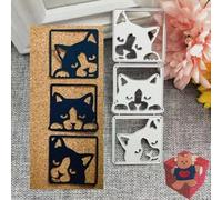 Troqueles de metal para gatos lindos gatos fiestas festivales invitaciones tarjetas de corte plantillas de corte para álbumes de recortes álbumes de recortes papel decorativo para hacer tarjetas