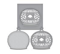 Troqueles finos grabados con forma de jaula para p jaros de Spellbinders