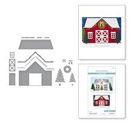 Troqueles grabados Country Christmas Barn de la colección Country Christmas de Annie Williams