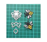 Troqueles met licos con marco de abejas Trdxxx, plantillas de corte para lbumes de recortes, fotos, papel decorativo en relieve, tarjetas y much