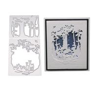 Troqueles met licos de ciervo navide o MosBug para hacer tarjetas