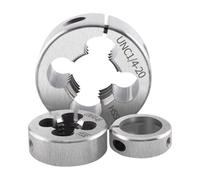 Troqueles redondos de AR-D ajustables HSSE americano, UNC UNF UNS 0-80 2-64 4-48 8-36 10-28 12-28 1/2 5/16 3/8 1/4, troquel de roscado fino, 1 Uds.(UNF6-40)