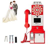 Troqullium Libro de visitas con Audio, Libro de visitas for teléfono de Boda, con Pantalla de 3,5pulgadas, resolución de 1080P y tamaño de Almacenamiento de 32GB, for compromisos y Aniversarios(Red)