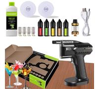 Troqullium Máquinas for ahumar, Juegos for ahumar cócteles, generadores de Humo frío de Mano, ahumador eléctrico de Cocina/máquina de Burbujas, Accesorios Gourmet