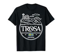 Trosa Suecia Faro Ciudad Costera Viajes Diseño Camiseta
