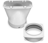 TROTEC adaptador de ventana para tubo de aire acondicionado portátil | Conecta el tubo de salida a ventanas abatibles y facilita la evacuación del aire caliente en equipos portátiles