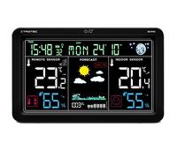 TROTEC BZ29OS Estación meteorológica digital inalámbrica y monitor climático con sensor exterior Pantalla LC grande de 7,5" Pantalla de alarma Frost Función de alarma 2 modos de funcionamiento