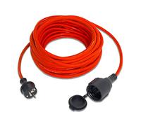TROTEC Cable alargador de Calidad, Longitud:15 m, Tensión de alimentación:230 V, Sección Transversal:1,5 mm², IP44, Rojo