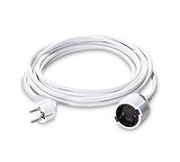 TROTEC Cable alargador de PVC, Longitud: 5 m, Tensión de alimentación: 230V, Sección Transversal: 1,5 mm², IP 20, Blanco